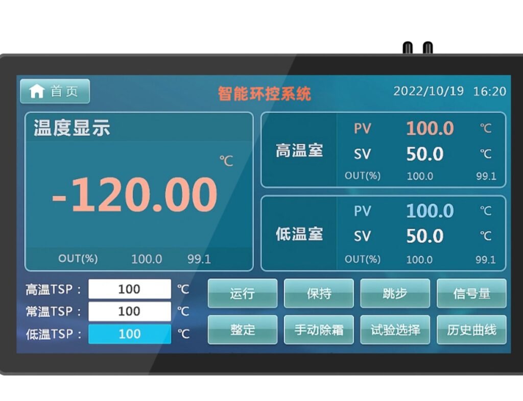 ZhengFeng TY-X022-430 wall-mounted industrial touch panel PC - view 1
