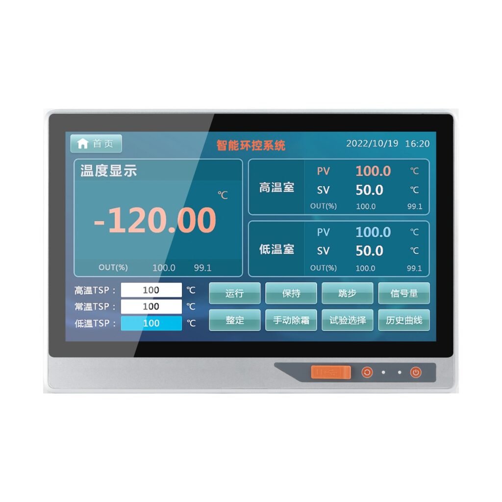 ZhengFeng TY-X08-15 front-port external-mount industrial touch panel PC - view 1