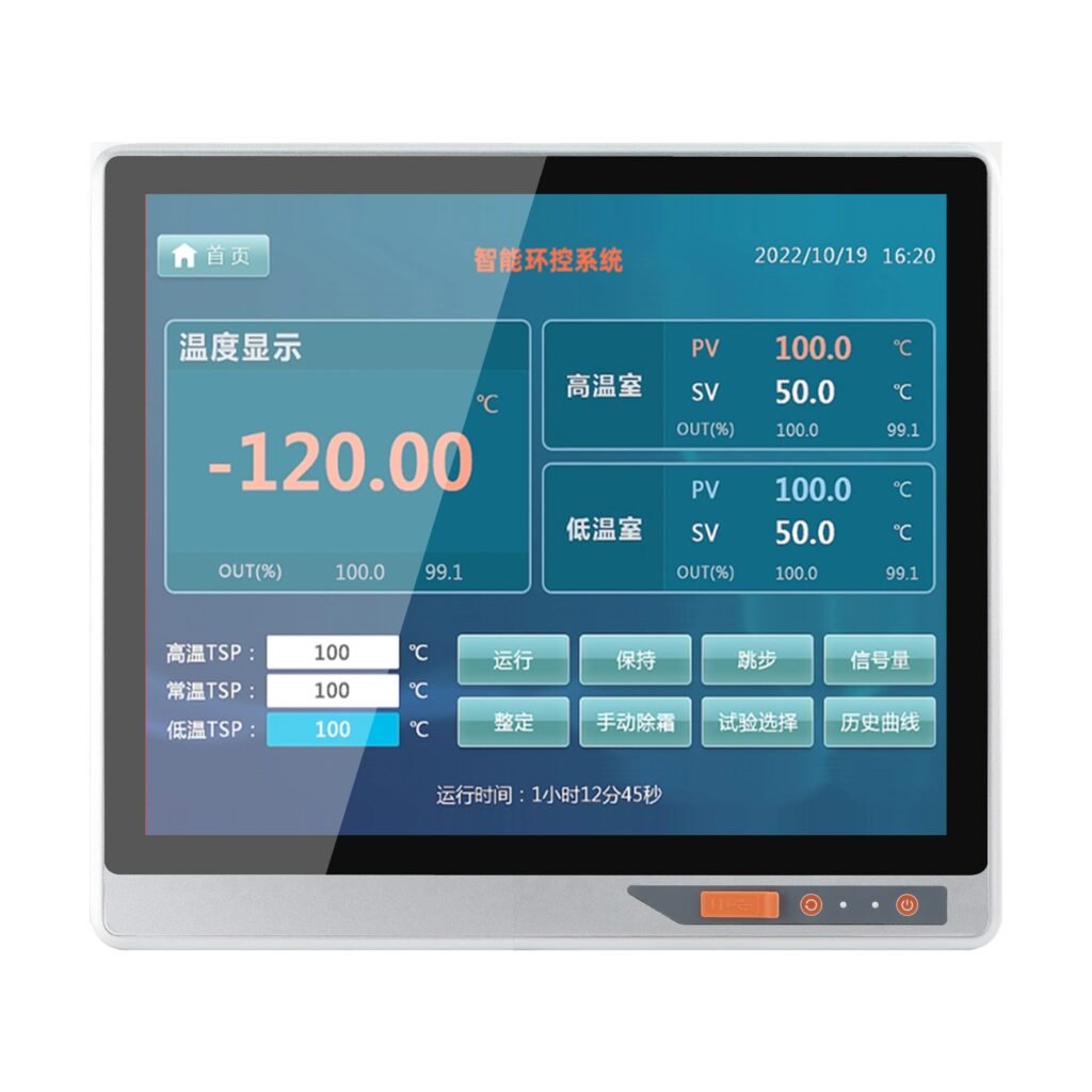 ZhengFeng TY-X08-19 front-port external-mount industrial touch panel PC - view 1