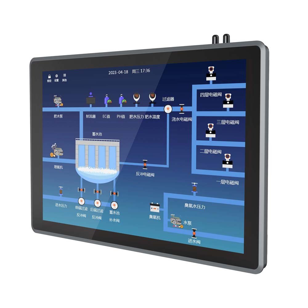 ZhengFeng TY-X03 17-inch external-mount industrial panel PC - view 1